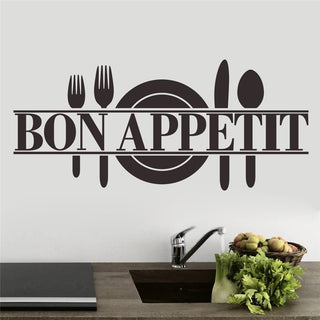 Bon Appetit Food Wall Sticker