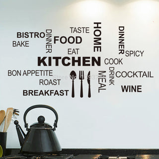 Kitchen Art Food Wall Sticker