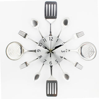 Cutlery Design 3D Wall Clock
