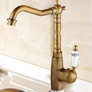 Antique Brass Swivel Faucet
